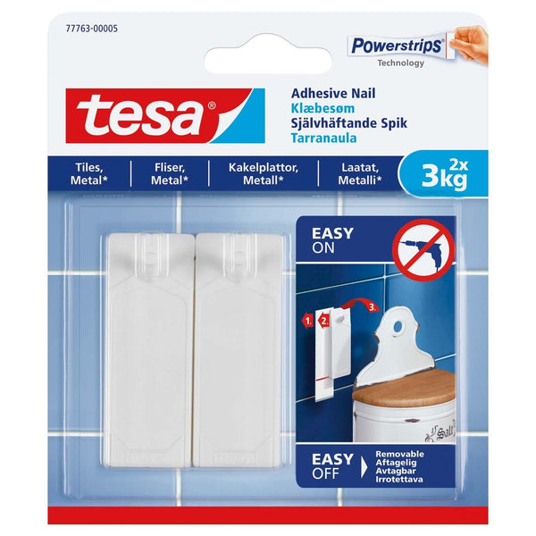 Självhäftande spik för kakel 2-pack Tesa