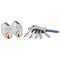 Cylinderlås 1201 2-pack lika låsning 5 nycklar Assa