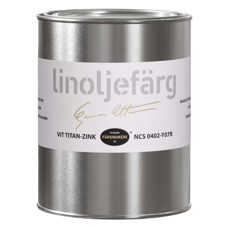 Linoljefärg Vit Titan-zink Ottosson