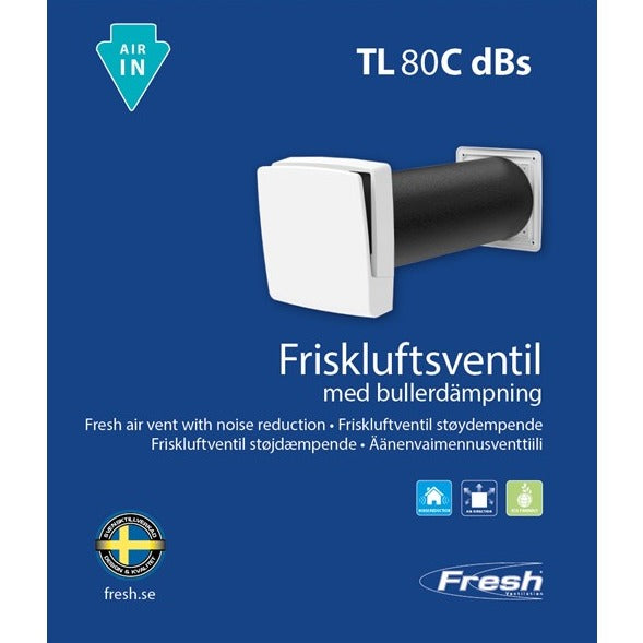 Väggventil TL80C-dBs Fresh