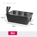Vattenbasäng för växtsäck 33L mörkgrå Biolan