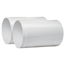Väggrör Ø100 mm 150 mm vit ABS 2-pack Pax