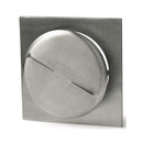 Tallriksventil aluminium med fyrkantig ram Barebo