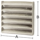 Ventilgaller aluminium med insektsnät Barebo