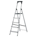 Trappstege WHS 2020 i anodiserad aluminium med verktygshylla W.steps