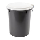 Toaletthink 35 liter med sits grå/vit NPL