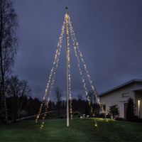 Flaggstångsslinga 500 LED amber för 8-10 m flaggstång Konstsmide