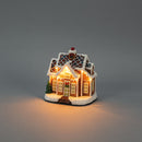 Juldekoration Pepparkakshus med LED och timer Konstsmide