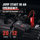 Startbooster 12V med powerbank 1500A och LED-ficklampa Absina