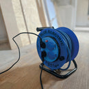 Kabelvinda 25 m IP44 4-vägs med neoprenkabel BlueElectric