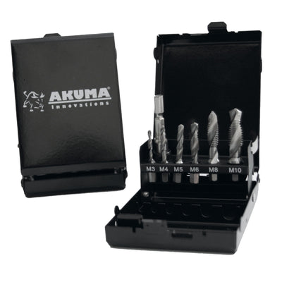 Gängsats Akuma 7-delar M3-M10 med bitshållare Keylock