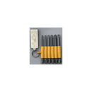 Bitssats Torx 6-delar 70 mm med bältesclip Wemax