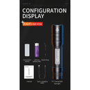 Ficklampa F3-T LED 600 lumen laddbar Superfire