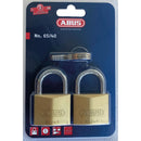 Hänglås 65/40 mässing 2-pack 40 mm Abus