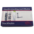 Ytterdörrset Stockholm aluminium rostfri nyans Hoppe