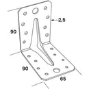 Vinkelbeslag ABXR rostfri FAST