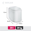 Frystoalett Icelett 20 liter vit Biolan