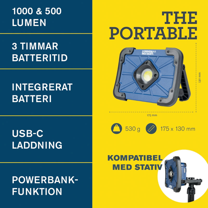 Arbetsbelysning The Portable Rapid