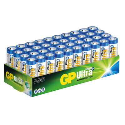 Batteri LR6/AA Ultra Plus 40-pack GP