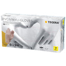Engångshandske vinyl puderfri transparent 100-pack Tegera