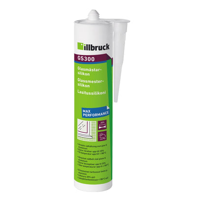 Glasmästarsilikon transparent 310 ml Illbruck