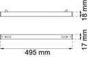 Karmventil 40 17x495 mm Habo
