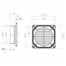 Ytterväggsgaller 100 vit Pax