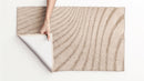 Badrumsmatta Caffi beige med halkskydd Grund
