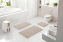 Badrumsmatta Caffi beige med halkskydd Grund