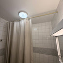 Draperistång Kreta titan med fjäder utan borrning Spirella