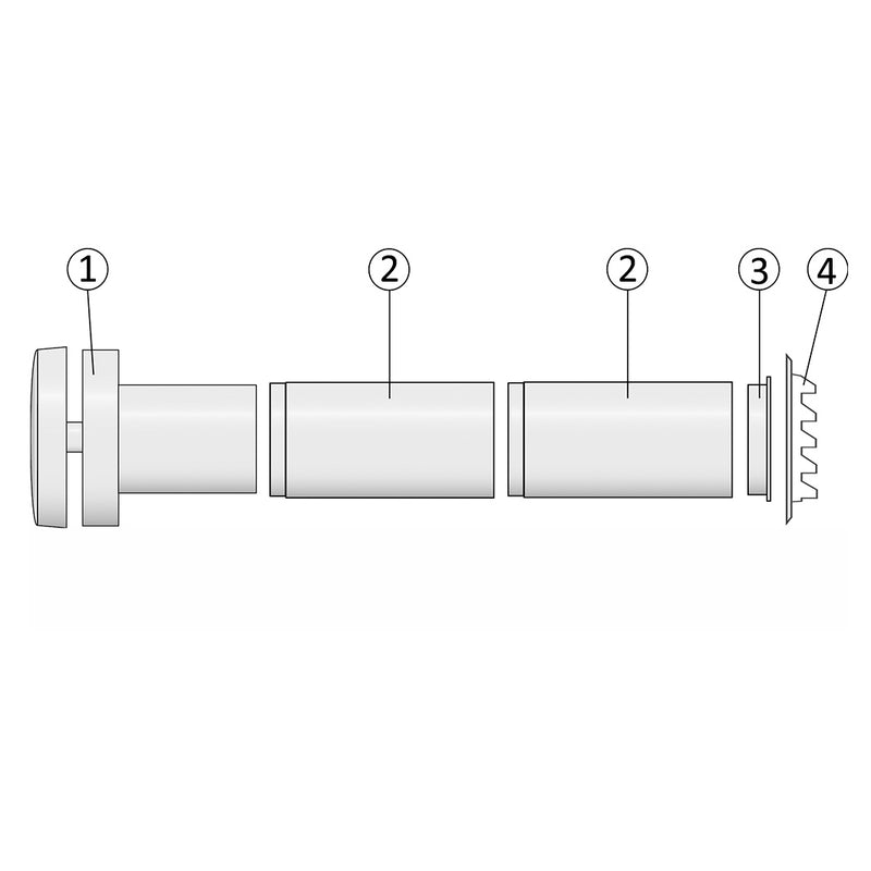 Väggventil F80 vit Fresh