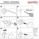 Draperistång Magic Universal Spirella