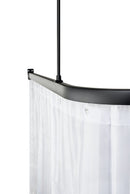 Draperiskena svart Stabil