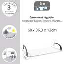 Torkställning för balkong 5 meter Spirella