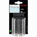 Draperiringar C-Minor 4x5,8 cm 12-pack Spirella