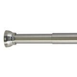 Draperistång Kreta borstad aluminium med fjäder utan borrning Spirella