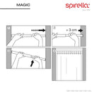 Draperistång Magic bright Spirella