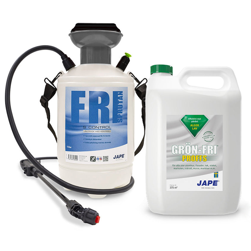 Paket för algborttagning - Grön-Fri Proffs 5 liter och tryckspruta ...