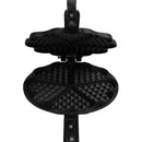 Våffeljärn i gjutjärn för öppen eld