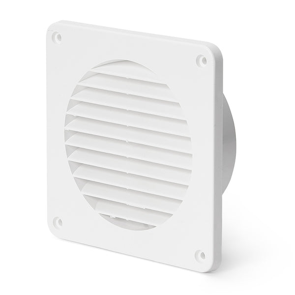 Ytterväggsgaller 100 vit Pax