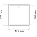 Klaffventil aluminium Bårebo