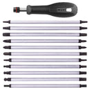 Bitsmejselsats långa bits 12 delar Hultafors