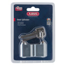 Låscylinder oval nickel 2-pack lika låsning ABUS