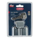 Låscylinder oval nickel 3-pack lika låsning ABUS