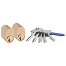 Cylinderlås 1201 2-pack lika låsning Assa