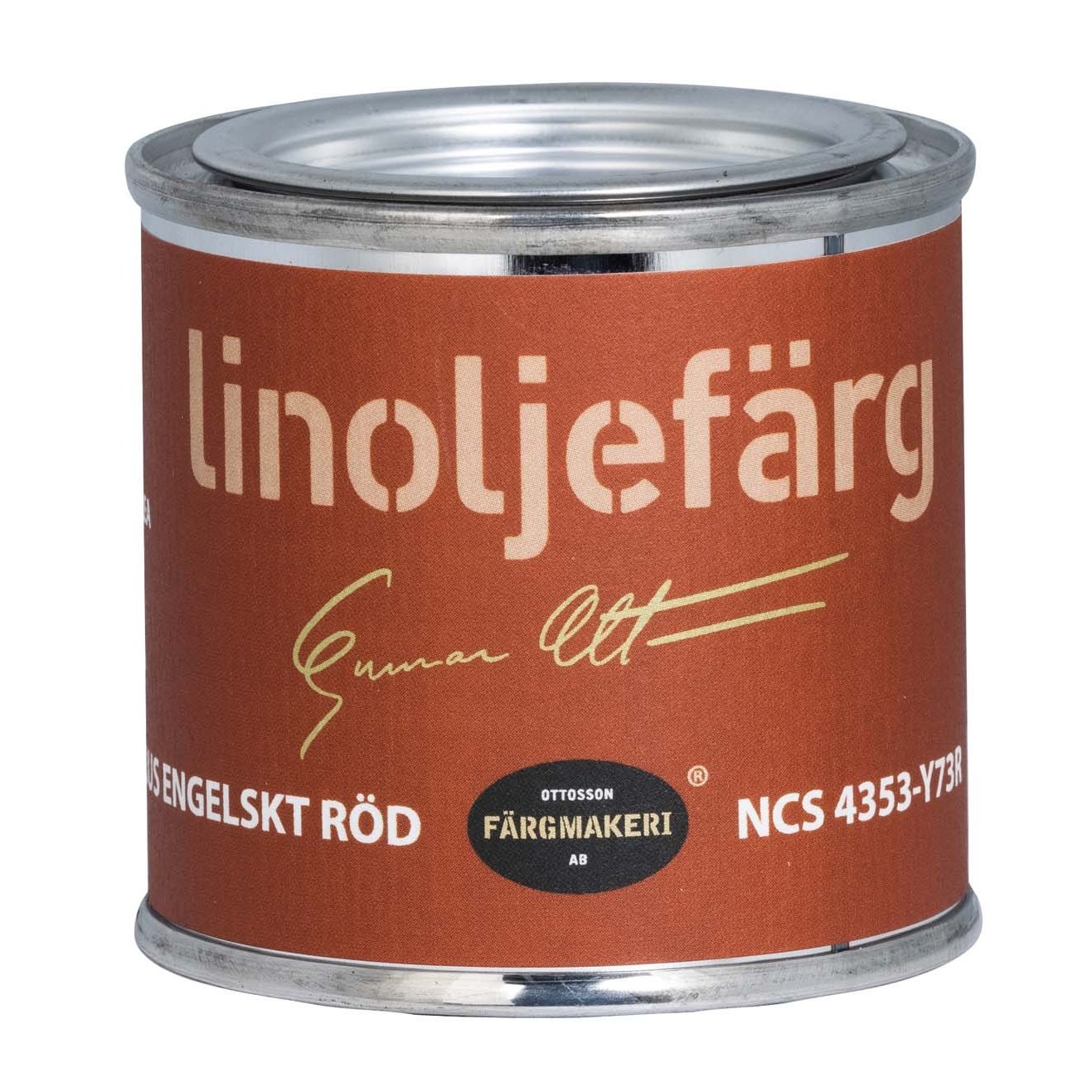 Linoljefärg Ljus Engelskt röd Ottosson | Byggahus.se Shop
