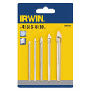 Borrset glasborr 4-10 mm 5 delar Irwin