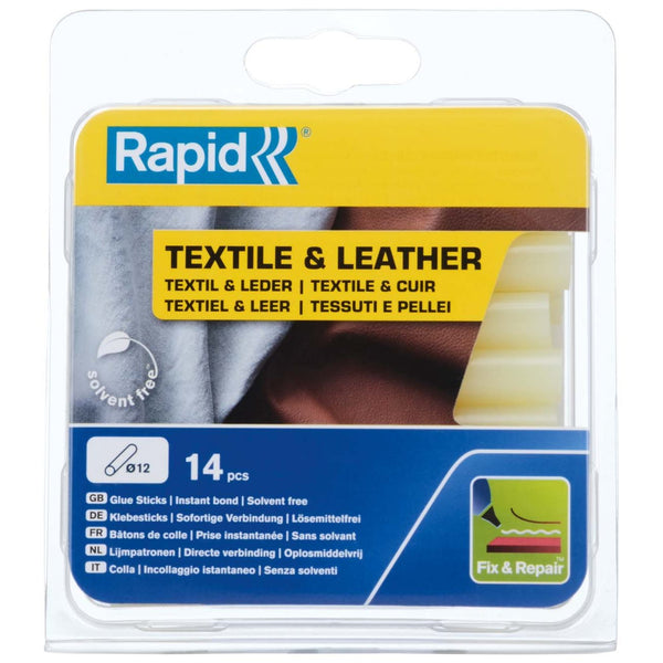 Limstavar textil och läder 14-pack Rapid