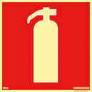 Aluminiumskylt brandredskap Systemtext