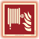 Självlysande skylt brandpost Systemtext